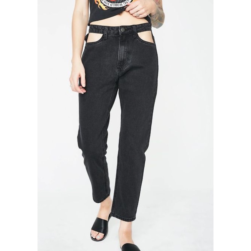 Pocket Cut Out Jeans